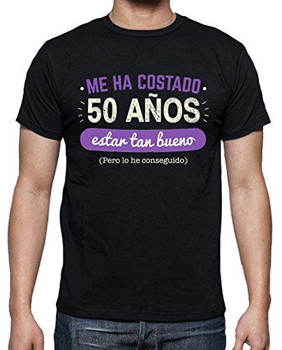 latostadora Camiseta 50 Años para Estar Tan Bueno, 1968 - Camiseta Hombre clásica, Negro Talla XL