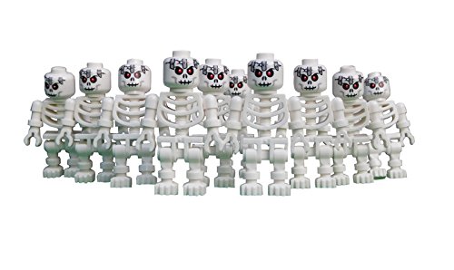 LEGO 10 esqueletos con rara cabeza / 10 x esqueleto LEGO