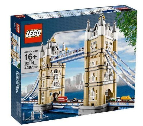 LEGO Rare - Tower Bridge - 10214 + Placa de base gris (38x38 cm)