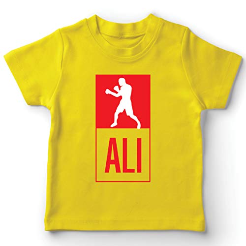 lepni.me Camiseta para Niños Equipo de Entrenamiento Combate De Boxeo Ropa de Ejercicio y Fitness (14-15 Years Amarillo Multicolor)
