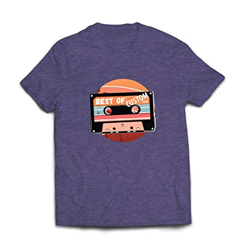 lepni.me Camisetas Hombre Cassette Antiguo Lo Mejor del año 80, 90, 70 (X-Large Cuero Gris Multicolor)