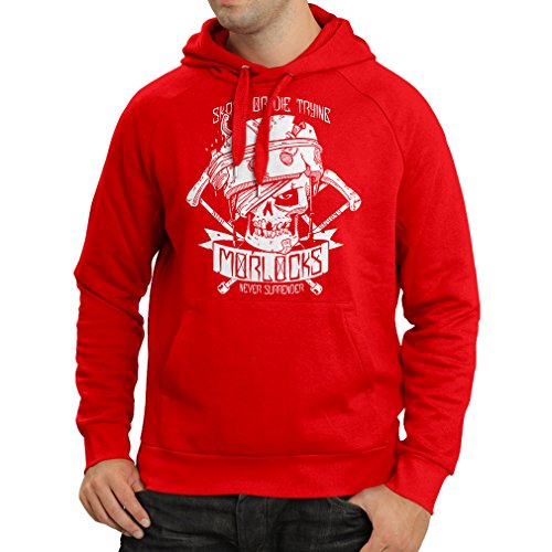 lepni.me N4605H Sudadera con Capucha Skate or Die Trying (X-Large Rojo Multicolor)