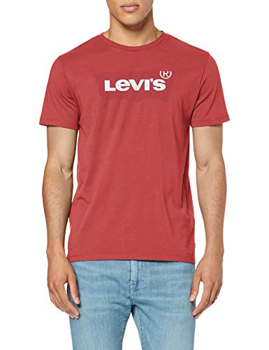 Levi's Housemark Graphic tee Camiseta, Red (Hm Ssnl Tonal Earth Red 0276), Medium para Hombre