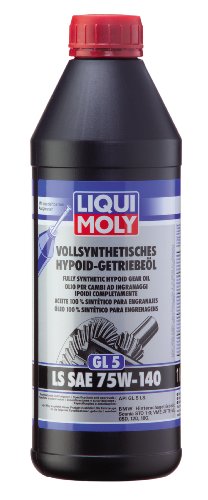 Liqui Moly 4421 Aceite 100 % Sintético Para Engranajes Hipoides, GL5, LS, SAE, 75W-140, 1 L
