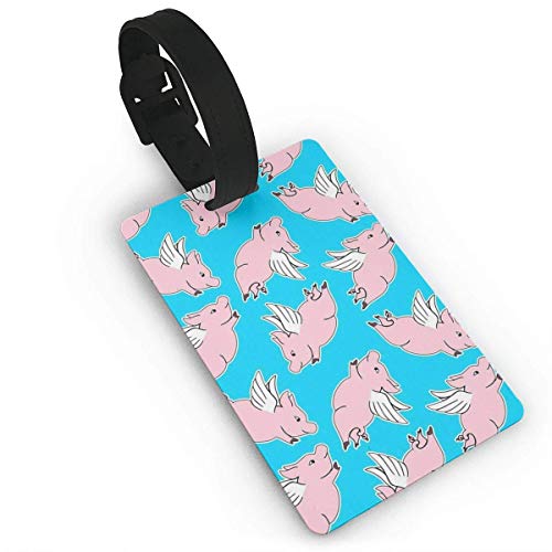 Luggage Tags with When Pigs Fly Printing ID Lable Baaggage Hanbdag ID Tag