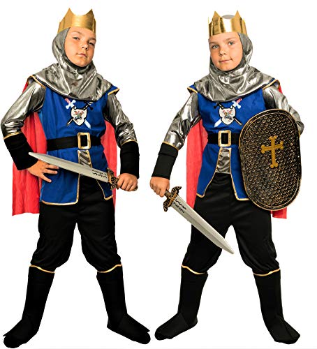 Magi Coo königliches Ritter Disfraz Infantil niño Disfraz Medieval (Talla 92 hasta 140 – Disfraz de Caballero