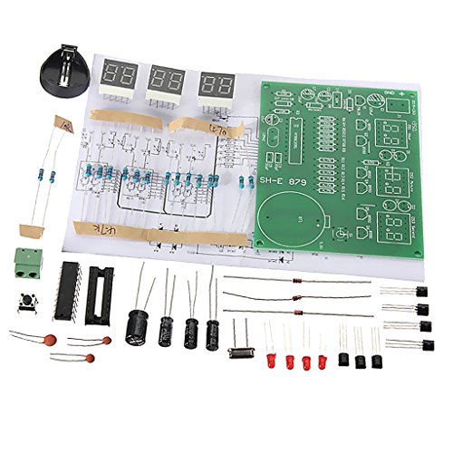 MagiDeal DIY PCB Placa De Circuito Digital Led Kits De Alarma De Reloj Electrónico Conjunto De 6 Dígitos