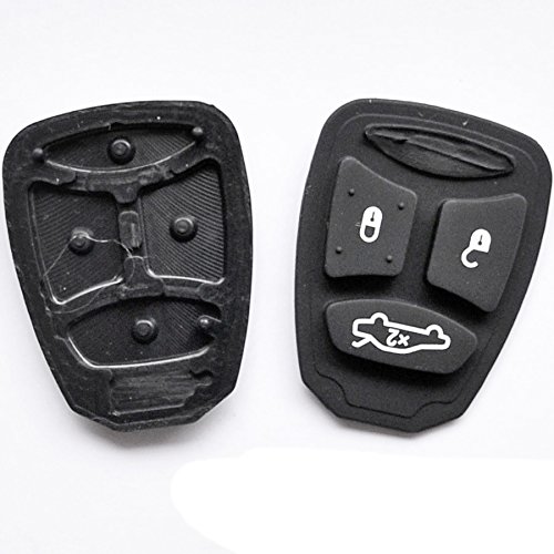 Mando a distancia para llave de coche con teclado de goma, 3 botones para Chrysler/Jeep Dodge