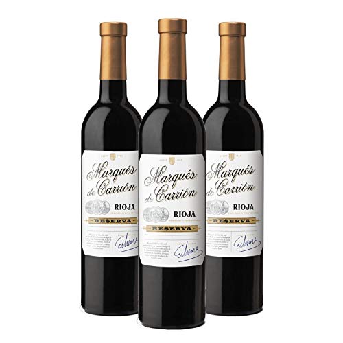 Marqués de Carrión Reserva - Vino Tinto D.O Rioja - Caja de 3 Botellas x 750 ml
