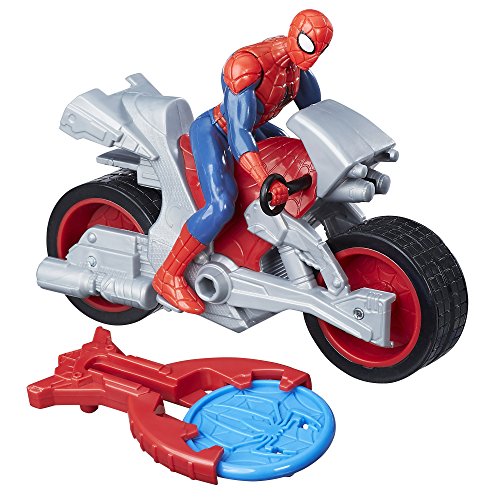 Marvel Spiderman B9994 - Figura de Coche Blast & Go Spider Man, diseño de Spiderman