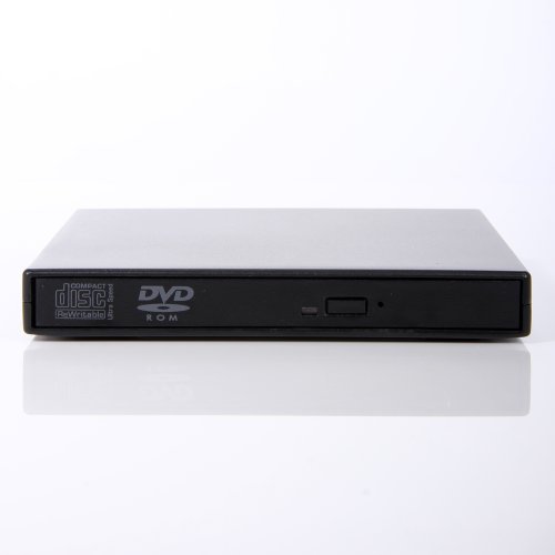 Masione - Grabadora de DVD y CD R/RW externa (USB 2.0, para ordenadores de sobremesa y portátiles, compatible con Windows XP/Vista/7)
