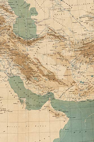 Middle East (1883 Map) 4x6" Field Journal / Field Notebook / Field Book / Memo Book / Pocket Notebook (50 pages/25 sheets) (Poetose Notebooks)