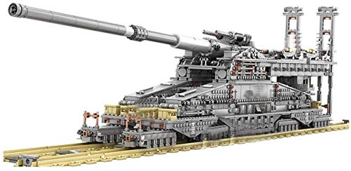Military Tank Building Set, 1:72 Dora Cannon Tank Model Construction Kits, 3846Pcs Building Block Compatible with, Gift for Adults and Children