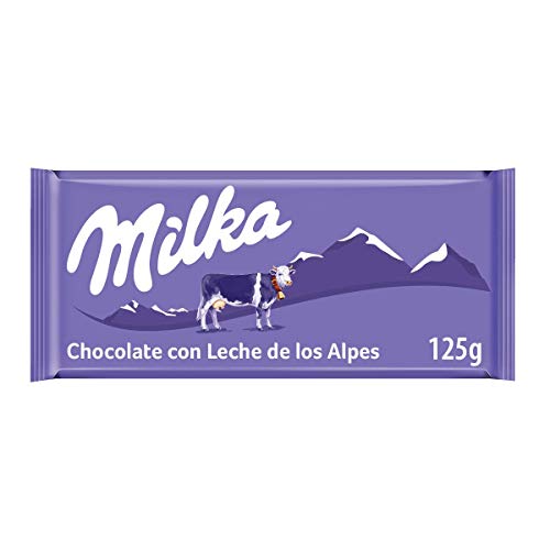 Milka - Tierno Chocolate con Leche de los Alpes - Tableta de 125 g