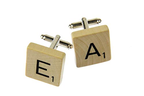 Miniblings Scrabble Gemelos de Carta de solicitud de ABC Iniciales K +?, 2. Buchstabe:Ae