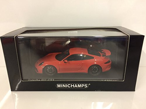 Minichamps 410066024 Porsche 911 GT3 2017" - Troquelado, Color Naranja, Escala 1:43