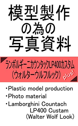 mokeiseisakunotameno syasinsiryo kenkijyukikoujisyaryo lamborghini countach lp400 custom walter wolf look plastic model production photo material (Japanese Edition)