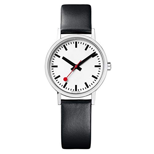 Mondaine Classic - Reloj de Cuero Negro para Mujer, A658.30323.16OM, 30 MM