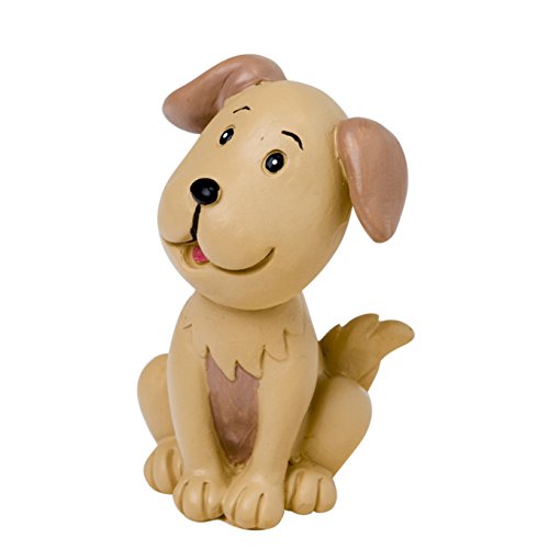 Mopec Figura Pastel de Novios con Mascota Perro, Poliresina, Marrón, 4x4x7 cm, 1 Unidad
