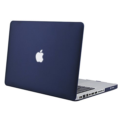 MOSISO Funda Dura Compatible con MacBook Pro 13 Pulgadas con CD-ROM A1278 (Versión 2012/2011/2010/2009/2008), Ultra Delgado Carcasa Rígida Protector de Plástico Cubierta, Azul Marino