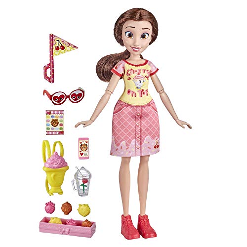 Muñeca de Disney Princess Comfy Squad Estilo azucarero Belle Fashion con Traje y Accesorios inspirados en la Fiebre del azúcar, Juguete para niñas de 5 años en adelante