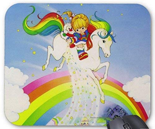 N\A Rainbow Brite & Starlite Over Rainbow Mouse Pad Accesorios para computadora, Alfombrilla para Mouse para Juegos