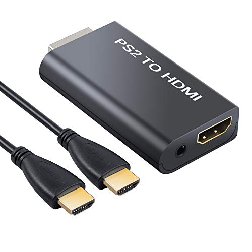Neoteck PS2 a HDMI Conversor con Conector de Audio para Auriculares de 3,5 mm Cable HDMI de 3 pies para PS2 HDTV Monitor HDMI