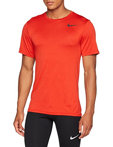 Nike Breathe Hyper Dry Camiseta de Manga Corta de Entrenamiento, Hombre, Rojo (Rosso 634), M