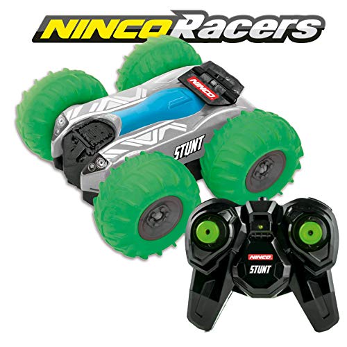 Ninco NincoRacers Stunt Green. Coche teledirigido reversible y acrobático. 27/40M hz Color verde. Medidas: 13 cm x 12,5 cm x 6 cm NH93135