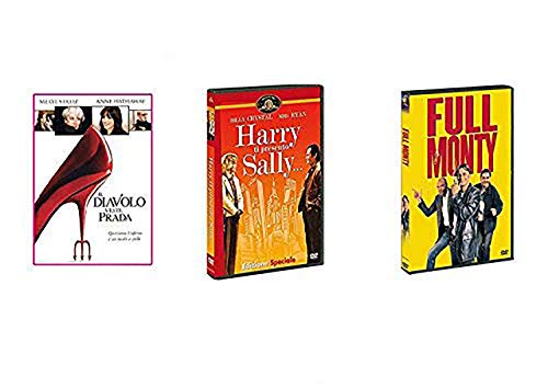 Offerta 3 Dvd Harry ti presento Sally, Il Diavolo veste Prada e Full monty, Commedia, Meryl Streep, Billy Crystal e Meg Ryan, Uberto Pasolini