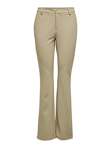 Only Onlrocky Mid Flared Pant TLR Noos Pantalón, Nómada, 30 cm (Medium) para Mujer
