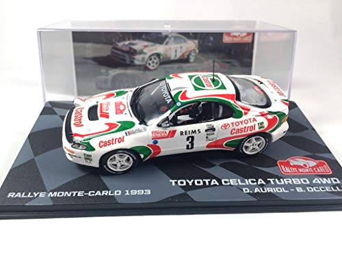 OPO 10 - Coche 1/43 Compatible con Toyota Celica Turbo 4 WD Rallye Monte-Carlo 1993 Auriol (BR21)