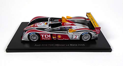 OPO 10 - Compatible con Audi R10 TDI # 2 Ganador Le Mans 2008 - Capello-Kristensen-MC Nish - Spark 1/43 para Hachette Japon (06)