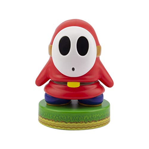 Paladone Super Mario Shy Guy 3D Icon BDP | Producto Oficial Coleccionable Nintendo | Idea de Regalo único | Luz Nocturna Brillante o lámpara de Escritorio | Funciona con Pilas 2 x AAA, Blanco