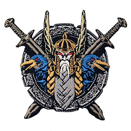Parche bordado de Odin de El Dios de la Guerra para planchar o coser