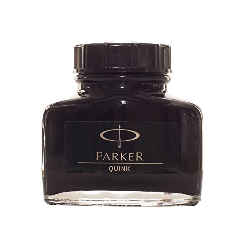 Parker tintero de tinta líquida Quink para plumas estilográficas, 57 ml, en blíster, color negro