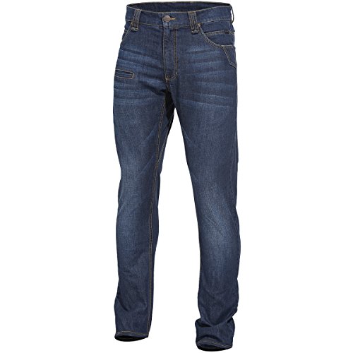 PENTAGON Hombre Rogue Jeans Pantalones Indigo Blue tamaño 32W / 30L