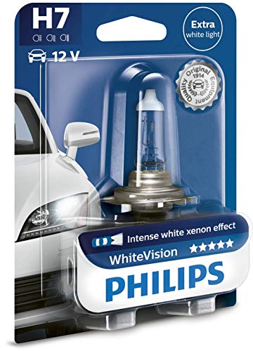 Philips WhiteVision Xenon Effect H7, lámpara de faro 12972WHVB1, blister individual