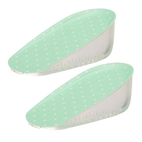 Plantillas de zapatos de silicona, plantillas adhesivas de gel de silicona Aumento de la altura Zapatos ortopédicos para la ayuda del arco ortopédico Heel Pads(3.5cm-Verde)