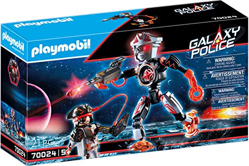Playmobil - Galaxy Police, Piratas Galácticos Robot, Juguete, Color Multicolor, 70024
