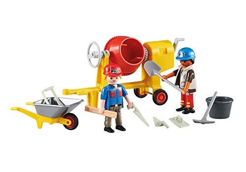 Playmobil ref. 6339. Obreros de la construccion con hormigonera y accesorios