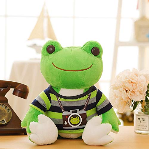 Plush Toy Cute Frog Plush Toy Soft Cartoon Dress Up Frog Plush Animal Doll Kid Sleeping Toy Child Birthday Gift 26/53cm 53cm green
