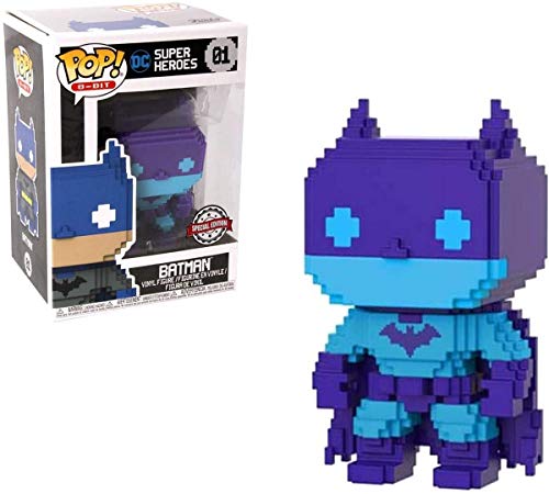 Pop! DC Super Heroes - Figura de Vinilo 8-bit Batman, Purple Exclusive