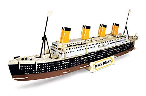 Quay- R.M.S. Titanic Woodcraft Construction Kit FSC construcción, Color marrón (P396)