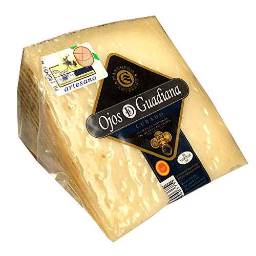 Queso Artesano D.O. Manchego Ojos del Guadiana - CURADO - Cuña 250gr aprox.