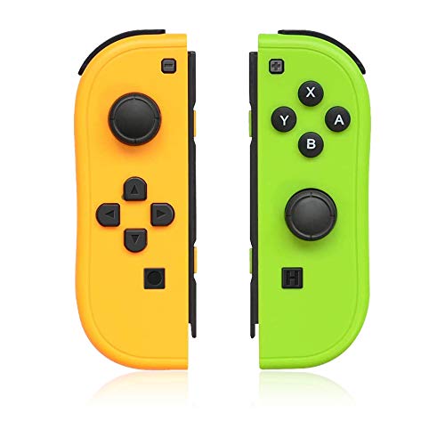 QUMOX Reemplazo del Controlador Mando Joy-con para Nintendo Switch con Correas YG