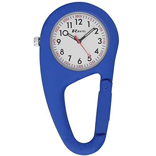 Ravel - Reloj de Cuarzo mosquetón con Clip para el cinturón - Azul