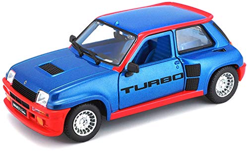 Renault 5 Turbo, azul metálico, 1982, Modellauto, Fertigmodell, Bburago 1:24