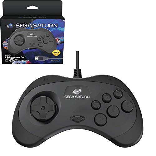 Retro-Bit Official SEGA Saturn USB Control Pad [Importación inglesa]