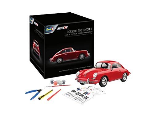 Revell 1029 Calendario de Adviento Dream Cars Porsche 356 B Coupé con Easy-Click-System en 24 días para un modelo de coche de fabricación propia, rojo